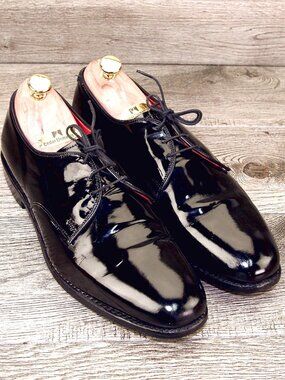 $395 Allen Edmonds SPENCER Tuxedo 9.5 D Patent * add $15 new Cedar Trees